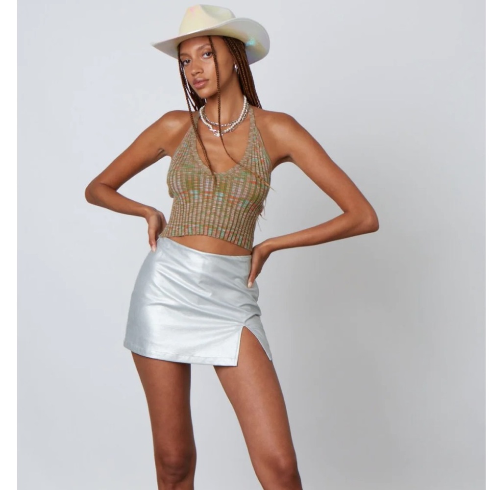 BNWT Cotton Candy LA Rib Knit Halter Top